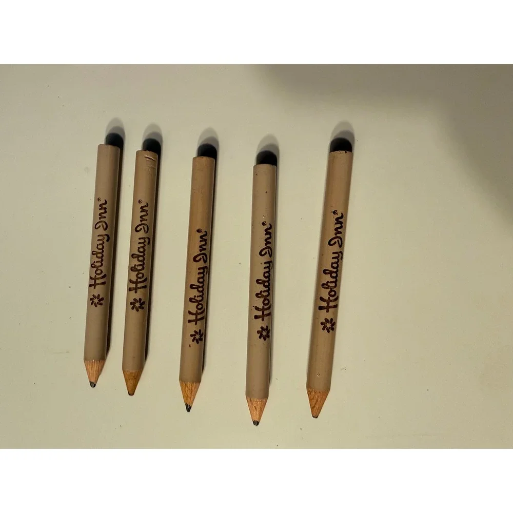 Vintage holiday inn mini pencils set  of 5.